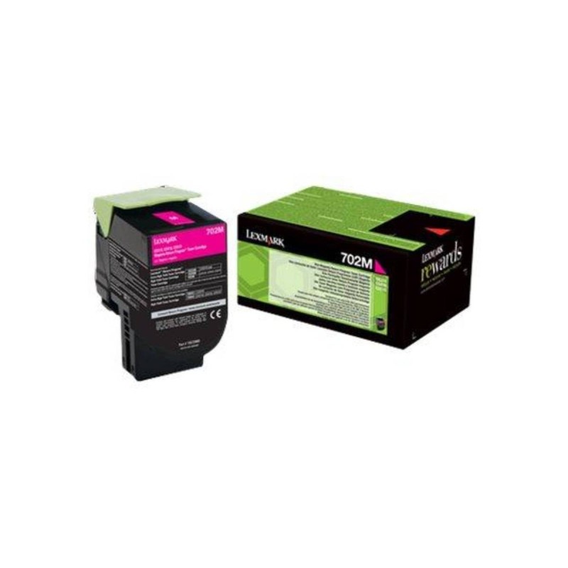 Lexmark 702M Magenta 1000 sider Toner 70C20M0 Lexmark 702M Magenta 1000 sider Toner 70C20M0
